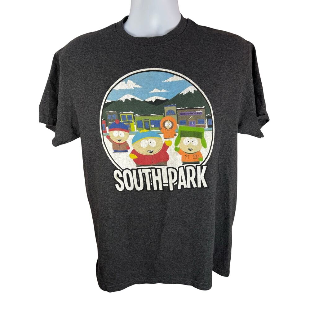 South Park Gray T-Shirt Medium Cartman Kenny Kyle Stan